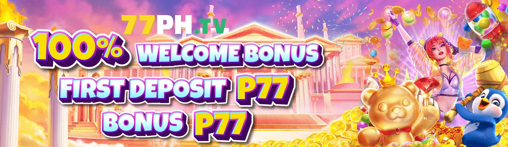 Hình ảnh chính trò chơi slot 78winlive với jackpot và tiền vàng